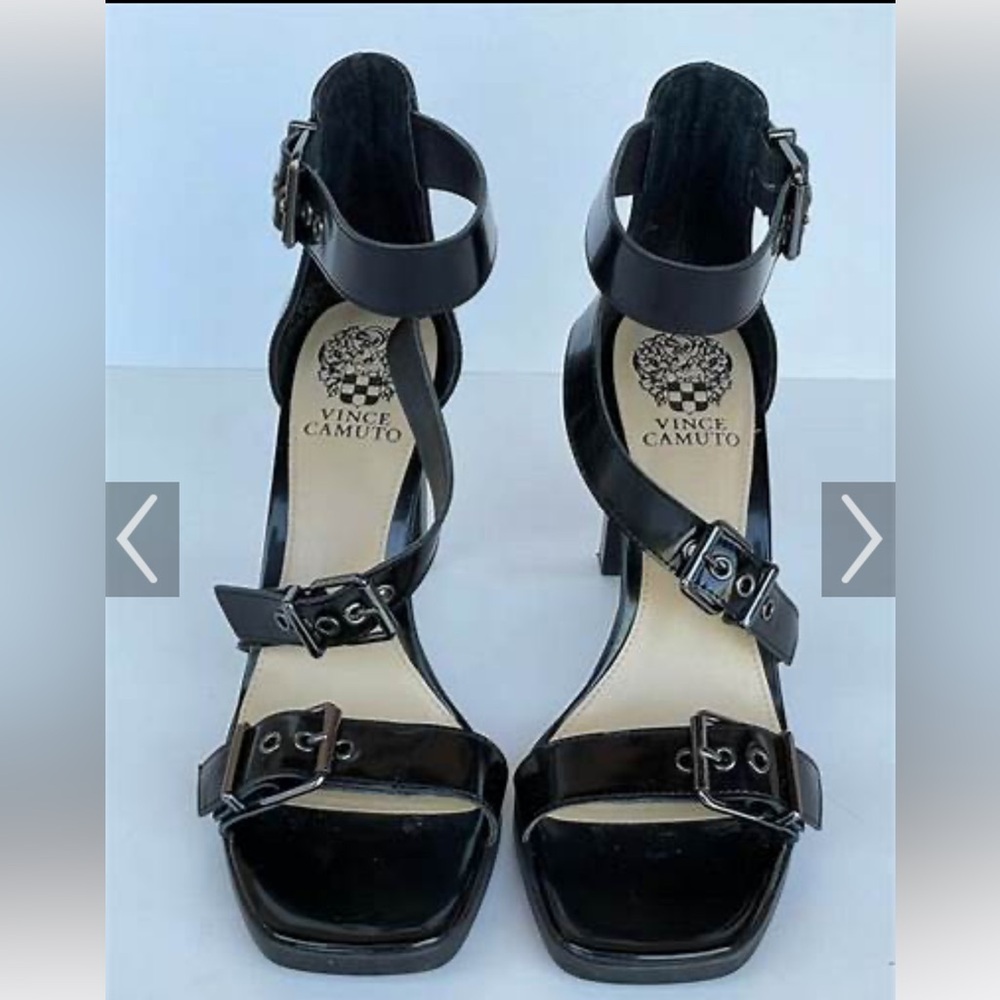 Vince Camuto Black Strappy Women's Sandals shoes